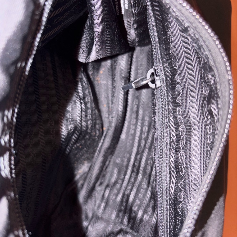 Prada Black Quilted Shoulder Bag with Chain Detail - Picture 8 of 8